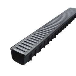 Imagen de CANALETA MIDI PP 120X84X1000 C/REJILLA GALVA CLIP