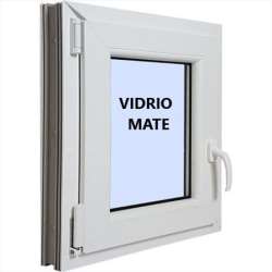Foto de VENTANA PVC SERIE 70 600X600 BLANCO IZQUIERDA VIDRIO MATE