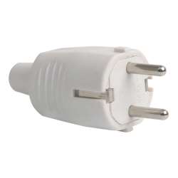 Imagen de CLAVIJA GOMA 16A 230V BLANCO