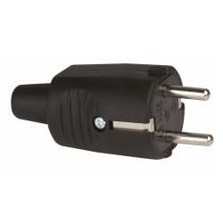 Foto de CLAVIJA GOMA 16A 230V NEGRO