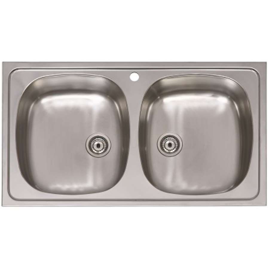 fregadero 2 senos 80x45