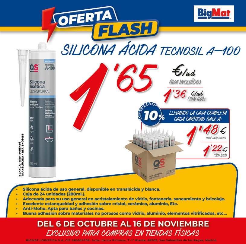 Silicona ácida tecnosil a-100