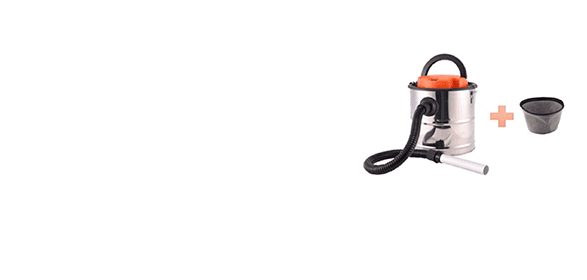 Imagen de ASPIRADOR DE CENIZA 1200W INOXIDABLE