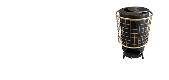 Imagen de ESTUFA DE LEÑA REDONDA EXTERIOR