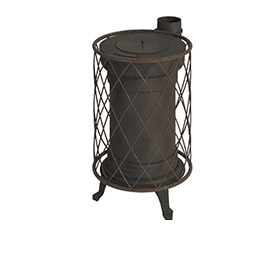 Imagen de ESTUFA DE LEÑA RUSTICA EXTERIORES